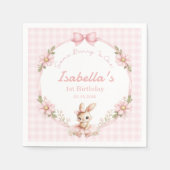 Serviette En Papier Some Bunny is Turning One 1st Birthday (Devant)