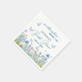 Serviette En Papier Something Blue avant 'Oui pour toujours' : Shower  (Coin)