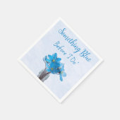 Serviette En Papier Something Blue Before I Do Baby Shower (Coin)