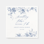 Serviette En Papier Something Blue Before I do Baby Shower (Devant)