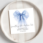 Serviette En Papier Something Blue Before I Do Bow Baby Shower