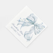 Serviette En Papier Something Blue Before I Do Bow Coquette (Coin)