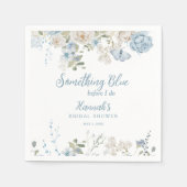 Serviette En Papier Something Blue Before I Do Floral Bridal Shower (Devant)