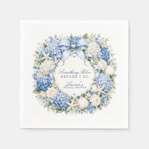 Serviette En Papier Something Blue Before I Do Hydrangea Enterrement d