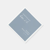 Serviette En Papier Something Blue Before I Do Modern Bridal Shower (Coin)