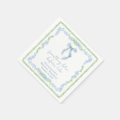 Serviette En Papier Something Blue Bow Bridal Shower (Coin)