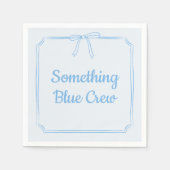 Serviette En Papier Something Blue Équipage Bow Personnalisé Fête de M (Devant)