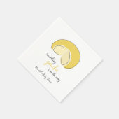 Serviette En Papier Something Gouda On Way Cheese Wheel Baby Shower (Coin)