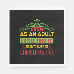 Serviette En Papier Sommeil cadeau de Noël le soir de Noël
