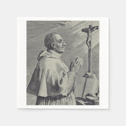 Serviette En Papier Son Éminence saint Charles Borromée (Devant)