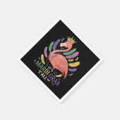 Serviette En Papier Son Flamant rose Mardi Gras Y'all (Coin)