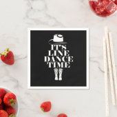 Serviette En Papier Son Line Dance Time Line Dancing Music Boots Cadea (En situation)