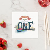 Serviette En Papier Son OFishAl 1er anniversaire (En situation)