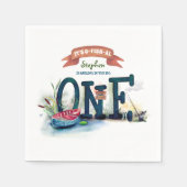 Serviette En Papier Son OFishAl 1er anniversaire (Devant)