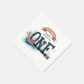 Serviette En Papier Son OFishAl 1er anniversaire (Coin)