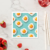 Serviette En Papier Sonate pour oeufs frits (En situation)