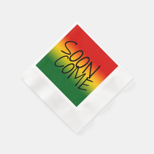SERVIETTE EN PAPIER SOON COME (Coin)