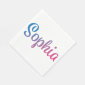 Serviette En Papier Sophia Stylish Cursive (Coin)