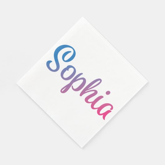 Serviette En Papier Sophia Stylish Cursive (Coin)