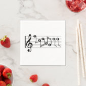 Serviette En Papier Soprano Singer Cocktail musical Napkin (En situation)