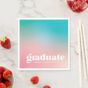 Serviette En Papier Sorbet Gradient Graduent Party Napkins
