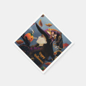 Serviette En Papier Sorcière Citrouille Steampunk (Coin)