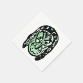 Serviette En Papier Sorcière classique d'Halloween (Coin)