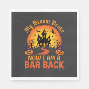 Serviette En Papier Sorcière de Bar Back Ma Broom S'est Cassée Hallowe