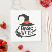 Serviette En Papier Sorcière de base - Halloween (En situation)