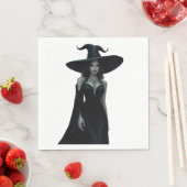 Serviette En Papier Sorcière de la nuit (En situation)