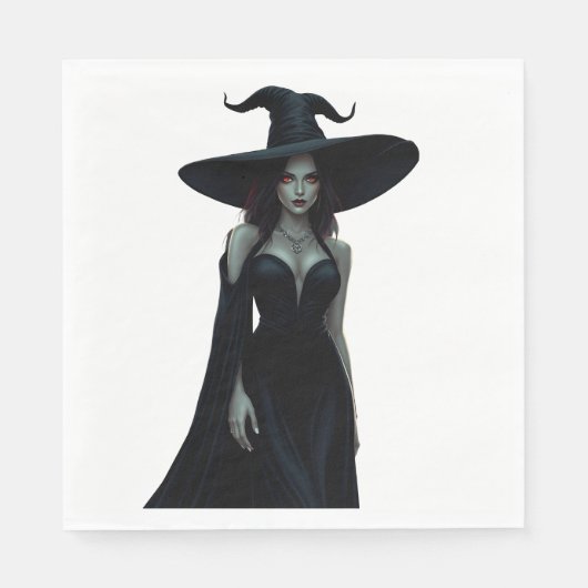 Serviette En Papier Sorcière de la nuit (Devant)