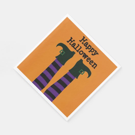 Serviette En Papier Sorcière écrasée Halloween Papier de partie Napkin (Coin)