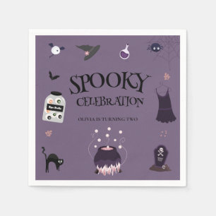 Serviette En Papier sorcière éffrayante Halloween Anniversaire Fête In