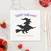 Serviette En Papier Sorcière effrayante Halloween Papier Party serviet (En situation)