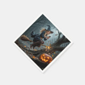 Serviette En Papier Sorcière en volant sur une chambre (Coin)