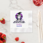 Serviette En Papier Sorcière mieux avoir mon bonbon-mou sorcière viole (En situation)