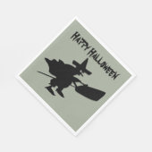 Serviette En Papier Sorcière noire (Coin)