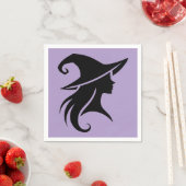 Serviette En Papier Sorcière noire Casquette sorcière wiccan fête d'Ha (En situation)
