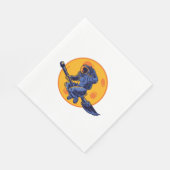 Serviette En Papier Sorcière spatiale (Coin)