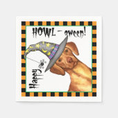 Serviette En Papier Sorcière Vizsla (Devant)