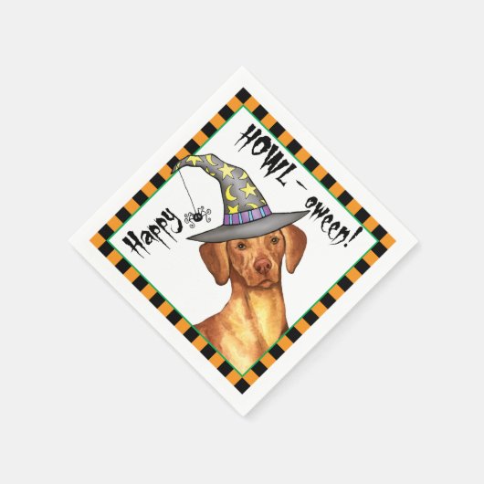 Serviette En Papier Sorcière Vizsla (Coin)