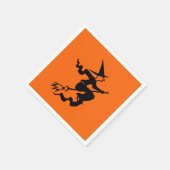 Serviette En Papier Sorcière volant sur Broomstick Halloween 4Nellie (Coin)