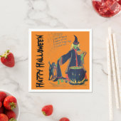 Serviette En Papier Sorcières Cauldron Brew Halloween Napkins (En situation)