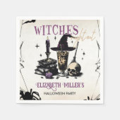 Serviette En Papier Sorcières Soirée d'Halloween (Devant)