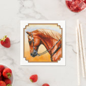Serviette En Papier Sorrel Ouest Plaisir Quarter Cheval (En situation)
