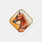 Serviette En Papier Sorrel Ouest Plaisir Quarter Cheval (Coin)