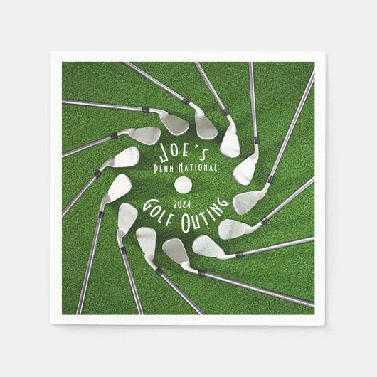 Serviette En Papier Sortie de golf sur papier (Devant)