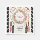 Serviette En Papier Sote Boho Dreamcatcher Baby shower Party (Devant)