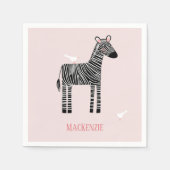 Serviette En Papier Sote Zebra Pink (Devant)