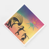 Serviette En Papier Sothwestern Dance Party Kokopelli Napkins (Coin)